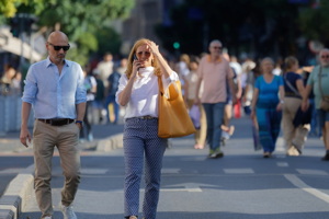People walking